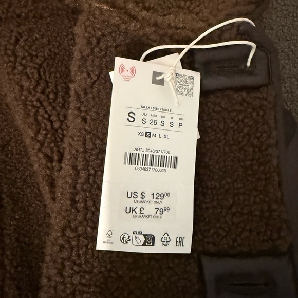 Zara reversible Brown Jacket - Picture 4 of 4